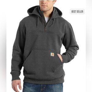 Carhartt Men's Paxton loose fit Rain Defender 1/4 Zip Hoodie Size L EUC/LN
